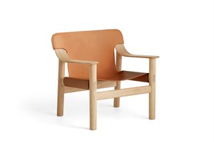 HAY - Lounge stol - Bernard - Eg - Brandy læder 